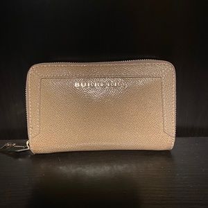 Burberry medium leather zip-around wallet